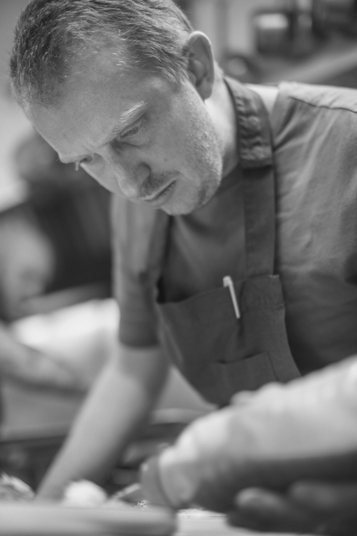 Dave Young Dave Young plating food.